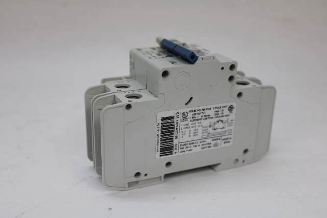Allen Bradley 1489-A2C160 Circuit Breaker 2 Pole, 16Amp w/1489-AAHH3 Ser A