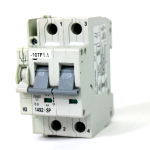 Allen Bradley 1492-SP2B060 Ser. C Circuit Breaker 2 Pole, 6Amp w/1492-ASPH3 Ser. C