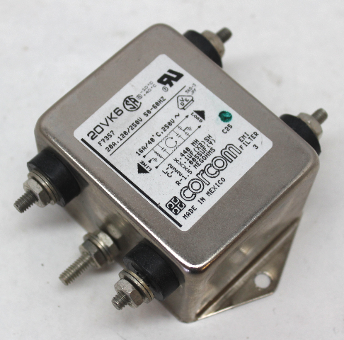 Corcom 20VK6 F7357 Emi Filter 250V-20A