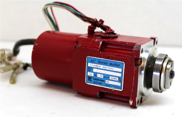 Yaskawa USAREM-A6CYR11 AC Servo Motor, 58W, 3000 R/M