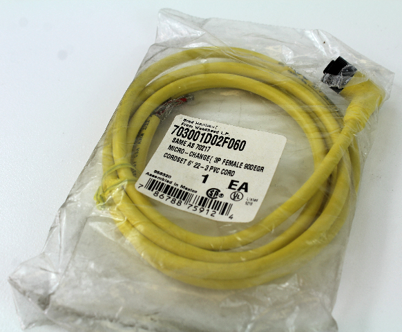 Brad Harrison 703001D02F060 Micro-Change Cordset NEW
