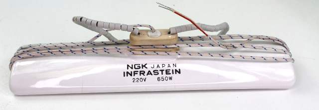 NGK Infrastein H7G-72601-C 220V 650W Infrared Ceramic Heater Element New