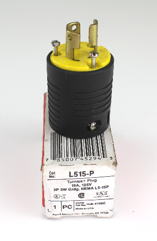 Pass & Seymour L515-P Turnlok Plug 15A 125V
