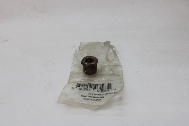 1/2 x 1/4 Black STD Hex Bushing Anvil International