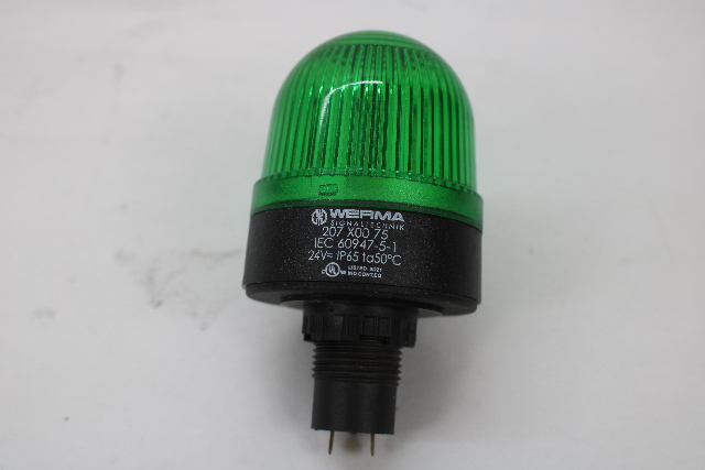 Werma 207-100-75 Green Signal Beacon Light Permanent 24V