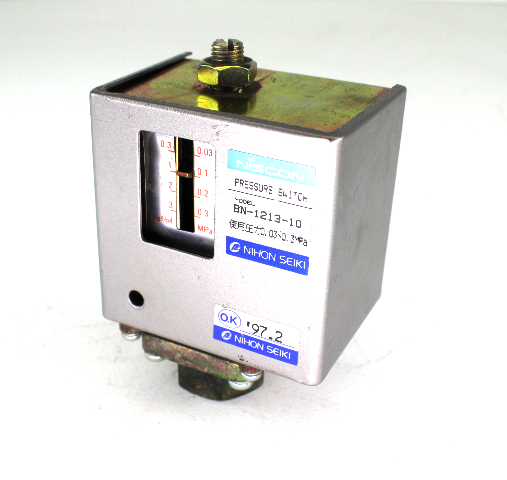 Niscon BN-1213-10 Pressure Switch Nihon Seiki 0-.3MPa