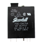 Grayhill 70G-OAC5A Digital AC Output Module, 250VAC, 20mA