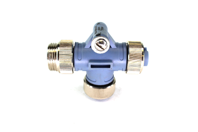 Turck RSM-2RKM 57 Eurofast Tee Connector 2 Female, 1 Male Connector