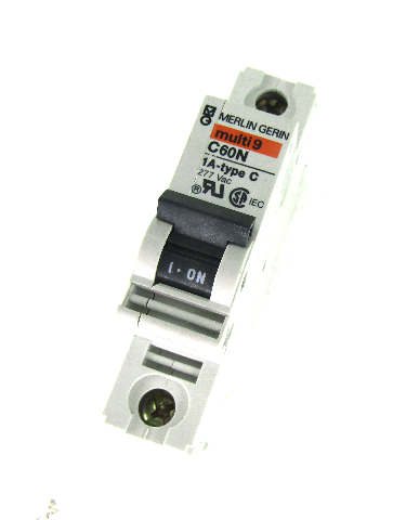 Merlin Gerin Multi9 C60N 1A-Type C Single Pole Circuit Breaker, 1 Amp, 277VAC