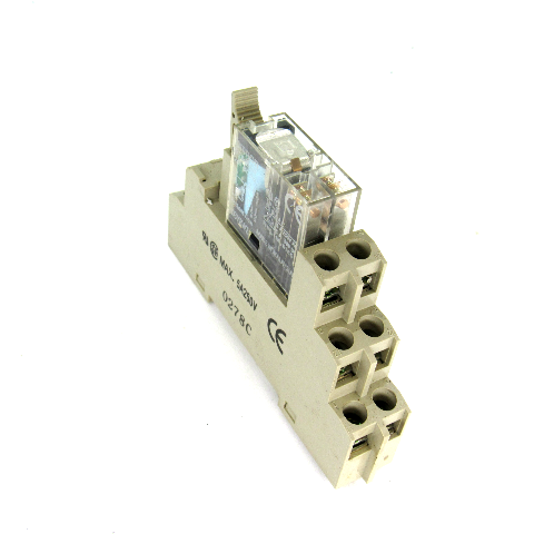 Omron G2R-2-SN Power Relay 24V DC, 5 Amp, 250V AC w/ 0278C Relay Socket