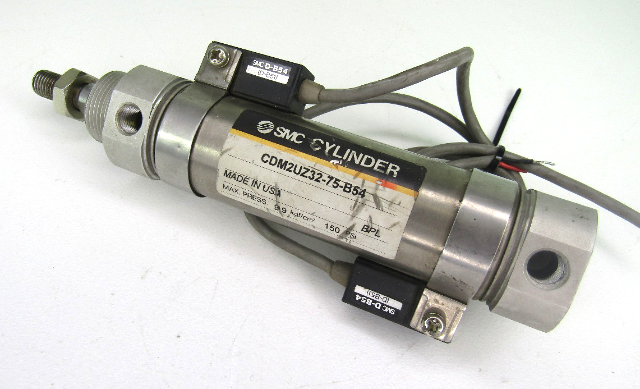 Smc CDM2UZ32-75-B54 Double Acting Pneumatic Cylinder, 32 MM Bore, 75 MM Stroke