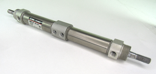 SMC CDM2L25-50+50-XC10 Dual Stroke Cylinder / Double Rod, 25mm Bore, 50mm Stroke, 145 psi