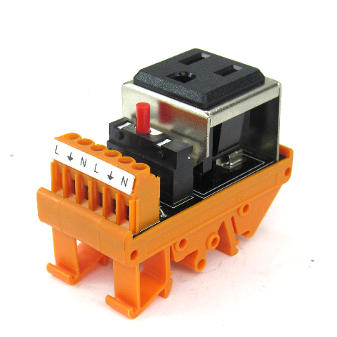 Weidmuller 9915480001 Electrical AC Power Entry Outlet, 5 Amp, 120V AC