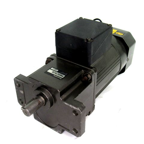 Panasonic M9MC60GBK4W1 Servo Motor, 4P, 60W, 3-Phase, 220V, 50Hz, 0.46A, 1375 RPM w/ M9GC50B Gear Head