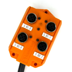 Lumberg ASB 4 LED-5/4 Sensor Distribution Box, 4-Port