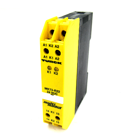 Turck MK73-R22/24VUC Relay Coupler Module, 250V, 2 Amp, 60W, 500VA, 24VUC, <20mA