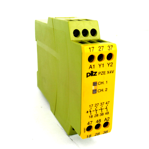 Pilz PZE X4V 2/24VDC 4n/o fix Safety Relay, 24V DC, 2 W