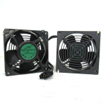 ADDA AD1224HX-F51 DC Axial Fan, 24V DC, 0.32 A, 104.8 CFM, 42.8 DBA - Lot of 2