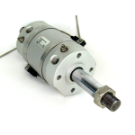 SMC CDG1WFA100-50-K59WL Double Rod Round Body Cylinder, 100mm Bore, 50mm Stroke