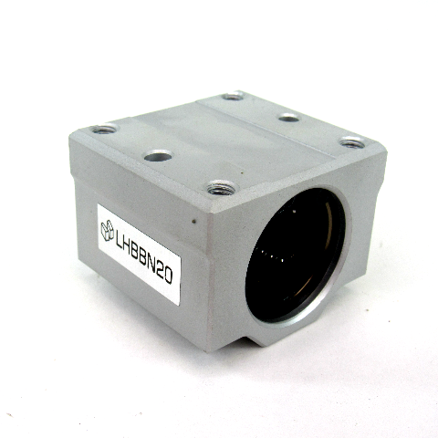 Misumi LHBBN20 Linear Bushing Housing with Dowel Holes, Wide Block, NEW