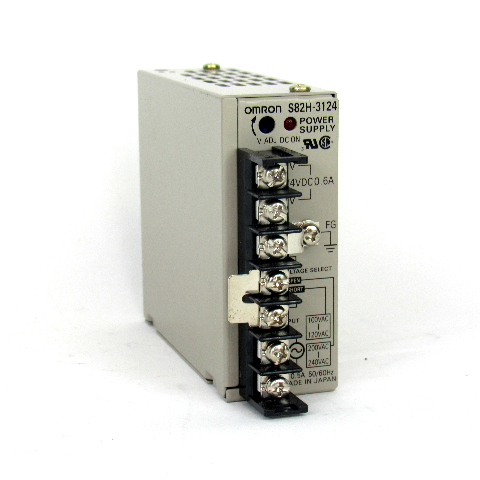 Omron S82H-3124 Power Supply, 100/120V AC, 200/240V AC, 24V DC