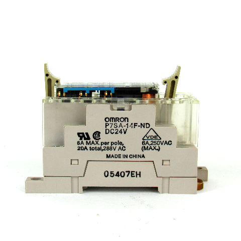 Omron G7SA-5A1B Safety Relay w/ P7SA-14F-ND Relay Socket, 24V DC