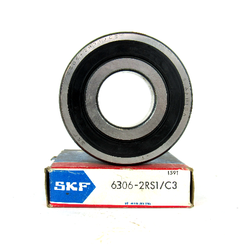 SKF 6306-2RS1/C3 Deep Groove Ball Bearing, 30mm Bore Diameter