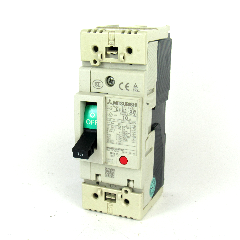 Mitsubishi NF32-SW No-Fuse Circuit Breaker, 10 Amp, 220V AC-600V, 2-Pole