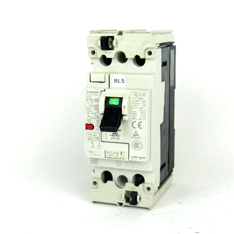 Mitsubishi NF100-HRU2005 No-Fuse Circuit Breaker, 5 Amp, 2-Pole