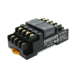 Omron G6B-47BND Relay Terminal, 250V AC w/ G6B-1174P-FD-US Relay 250V AC, 24V DC