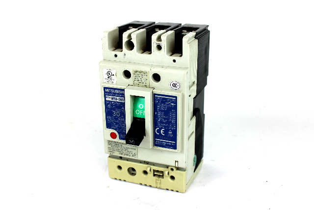 Mitsubishi NF50-SWU3030 No-Fuse Circuit Breaker, 30 Amp, 3-Pole, 240V AC