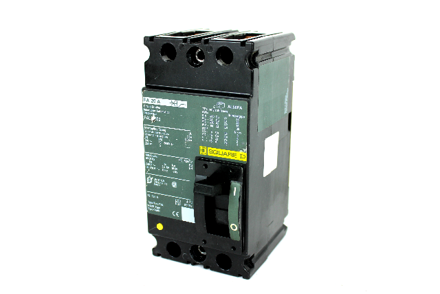Square D FAL22020 Circuit Breaker, 20 Amp, 2-Pole, 240V