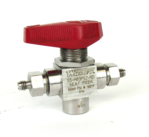 Whitey SS-H83PS2-RD Seat Peek 2 Way Valve