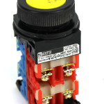 Fuji Electric AR30F0R Yellow Push Button Switch 250V 6A