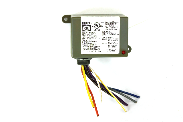 Functional Devices RIB24P Enclosed Relay, 20 Amp, 24V AC/DC Coil