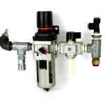 SMC AW4000-04BG Filter Regulator Assembly w/ VHS4000 Pressure Relief Valve