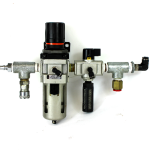 SMC AW4000-04BG Filter Regulator w/ VHS4000-04 Pressure Relief Valve