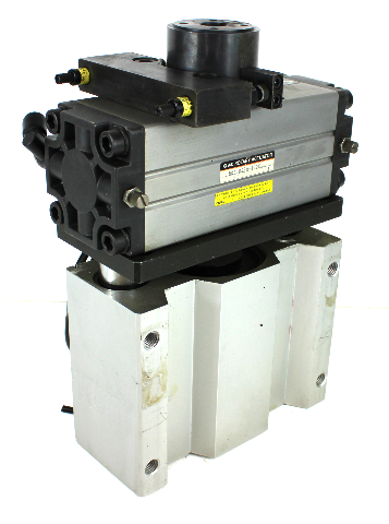SMC MGQM100-100-Z73 Pneumatic Cylinder w/ CDRA1BS80-180C Rotary Actuator