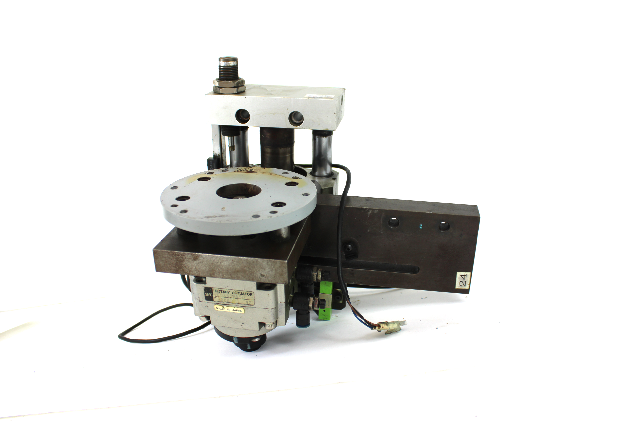 SMC CDRB1BW50-90S Rotary Actuator w/ CDY1S32L-50B-A73 Guided Cylinder Assembly