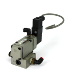 SMC VP544R Solenoid Valve w/ Base, -101.2kPa~0.8 MPa