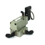 SMC VP744R Solenoid Valve w/ Mounting Base, 0.2~0.8 MPa