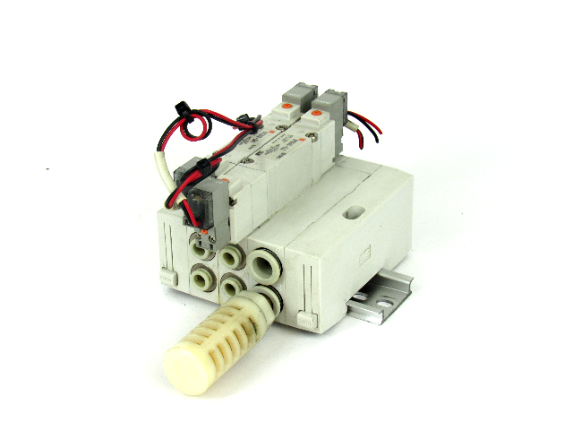 SMC SY5340-5LZ and SY5240-5HZ Solenoid Valve Assembly w/ Base Mount