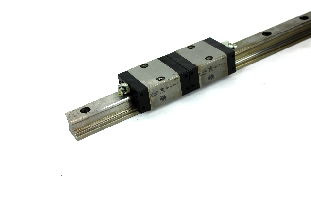 Rexroth 1662-213-214-10 Star Ball Rail System w/ 2 Carriage Super Runner Blocks