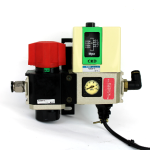 CKD V3000-10 Shut-Off Exh. Valve with P4000-10 Pressure Switch and MPa Gauge