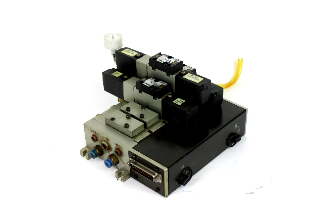 SMC NVFR2300-5FZ Solenoid Valve Manifold with 3 Solenoid Valves