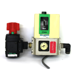 CKD P4000-8 Mechanical Pressure Switch w/ V1000-8 Shut-Off Valve 1/4" Port