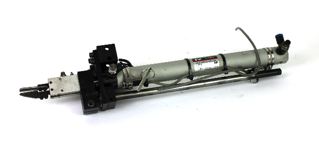 SMC CDG1BN20-B9174-200 Pneumatic Cylinder w/ MHC2-10D Gripper