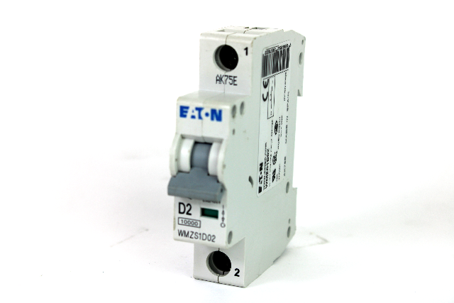Eaton WMZS1D02 Miniature Circuit Breaker, 1-Pole, 2 Amp, 230/400-277V