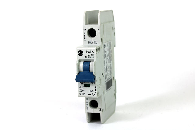 Allen Bradley 1489-A1C080 Ser. A Circuit Breaker, 8 Amp, 1-Pole