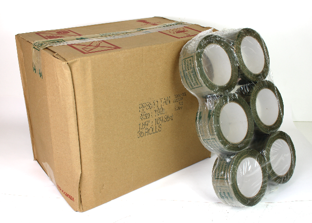 Tan Transparent PP8611 Temper Proof Tape 48mm x 100m, 36 Rolls